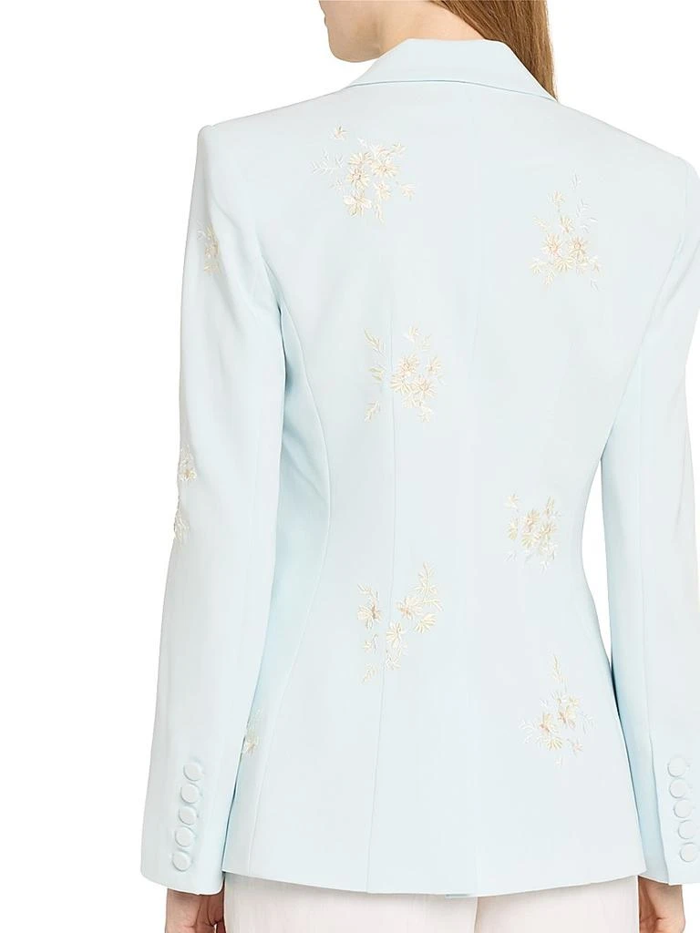 Cinq à Sept Cheyenne Floral-Embroidered Crêpe Blazer 4
