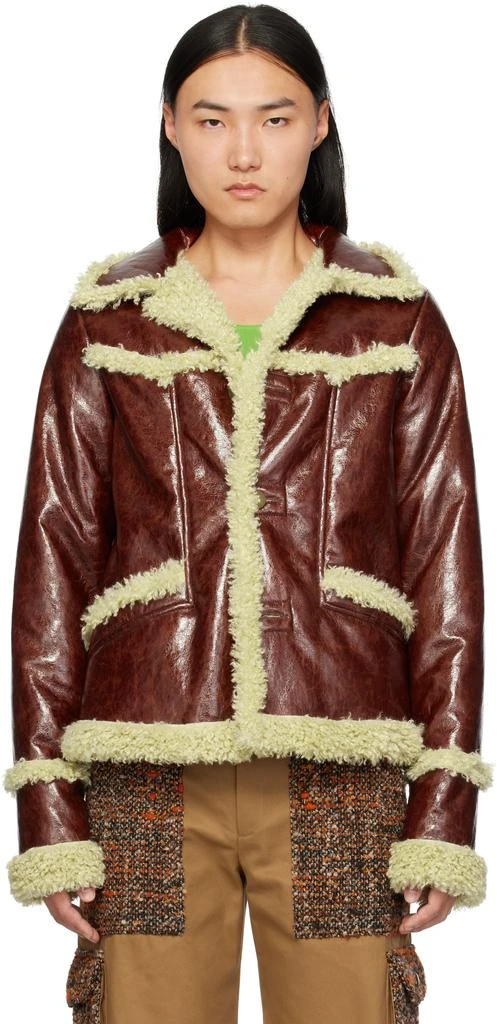 Anna Sui SSENSE Exclusive Brown Runway Jacket 1