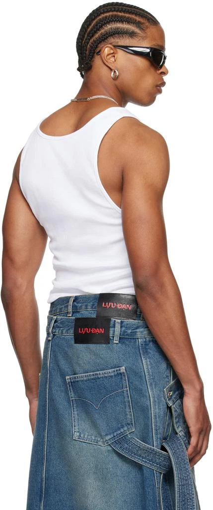 LU'U DAN White Embroidered Tank Top 3