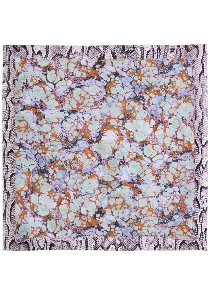 DRIES VAN NOTEN ボタニカル柄 シルクストール DRIES VAN NOTEN ボタニカル柄 シルクストール