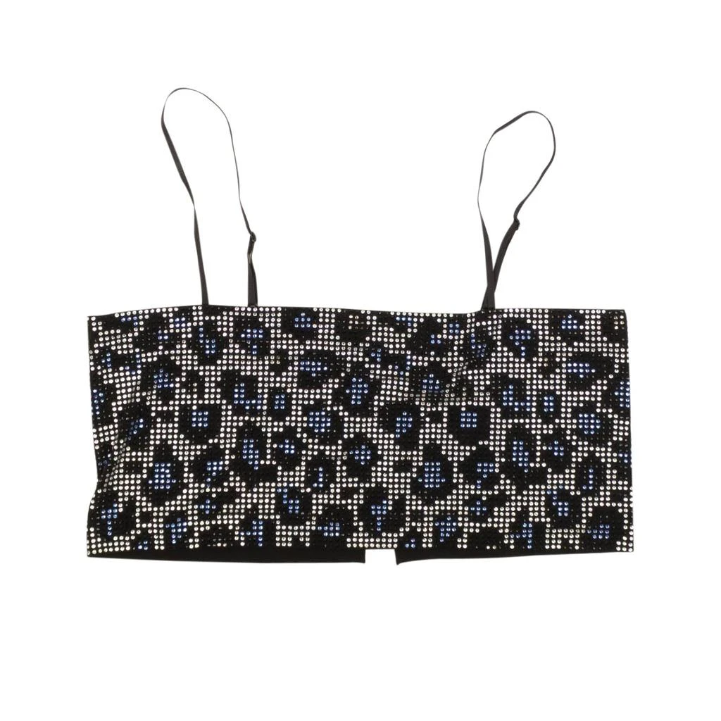 Adam Selman SPORT CRYSTAL MINI MULTICOLOR CROP TOP 1