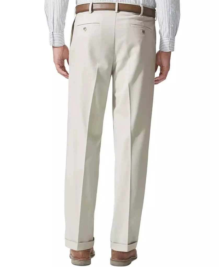 Dockers Men's Comfort Relaxed Pleated Cuffed Fit Khaki Stretch Pants 6