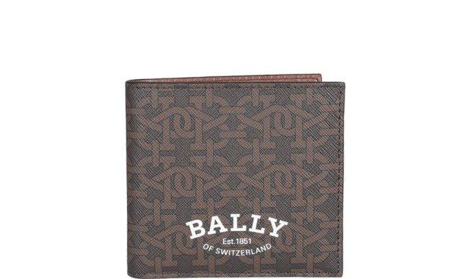 Bally Bally Logo Monogram Printed Bifold Wallet 1