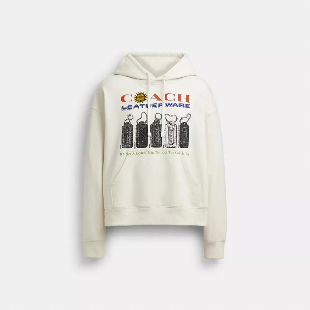 Coach Relaxed Collage Hoodie In Organic Cotton