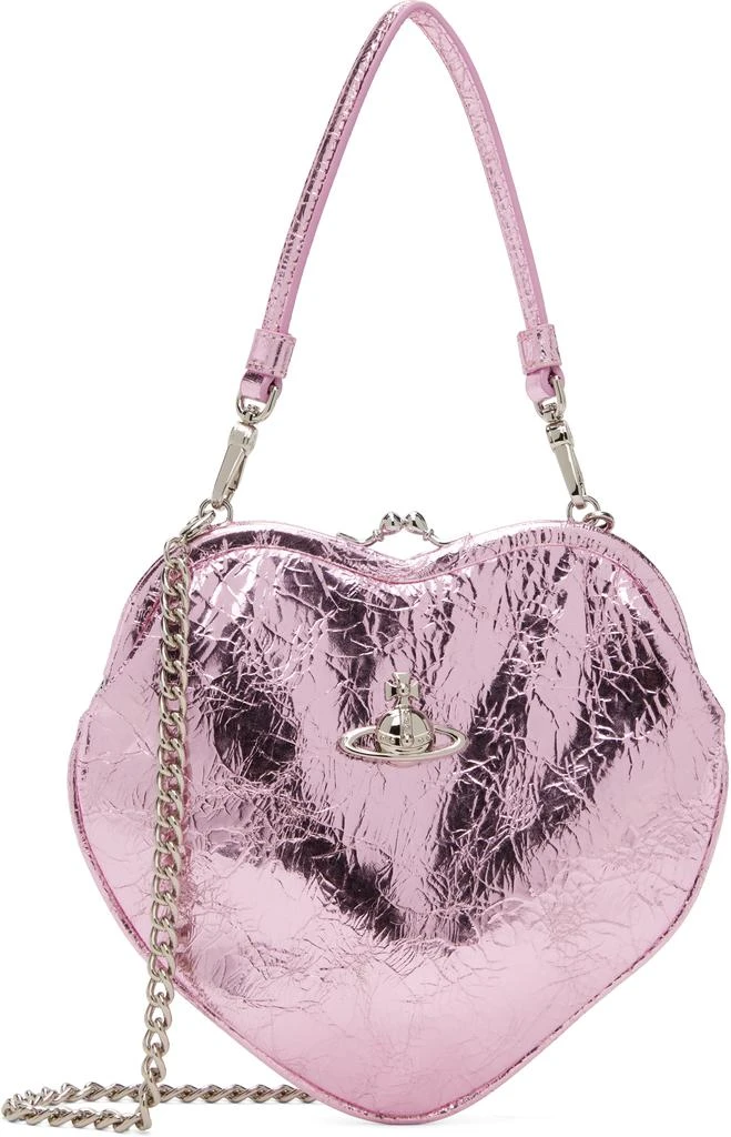 Vivienne Westwood Pink Belle Heart Frame Bag