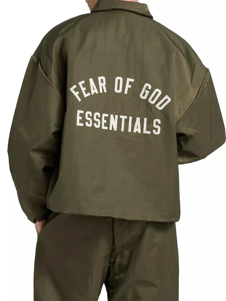 Essentials Textured Nylon Trucker Jacket 6