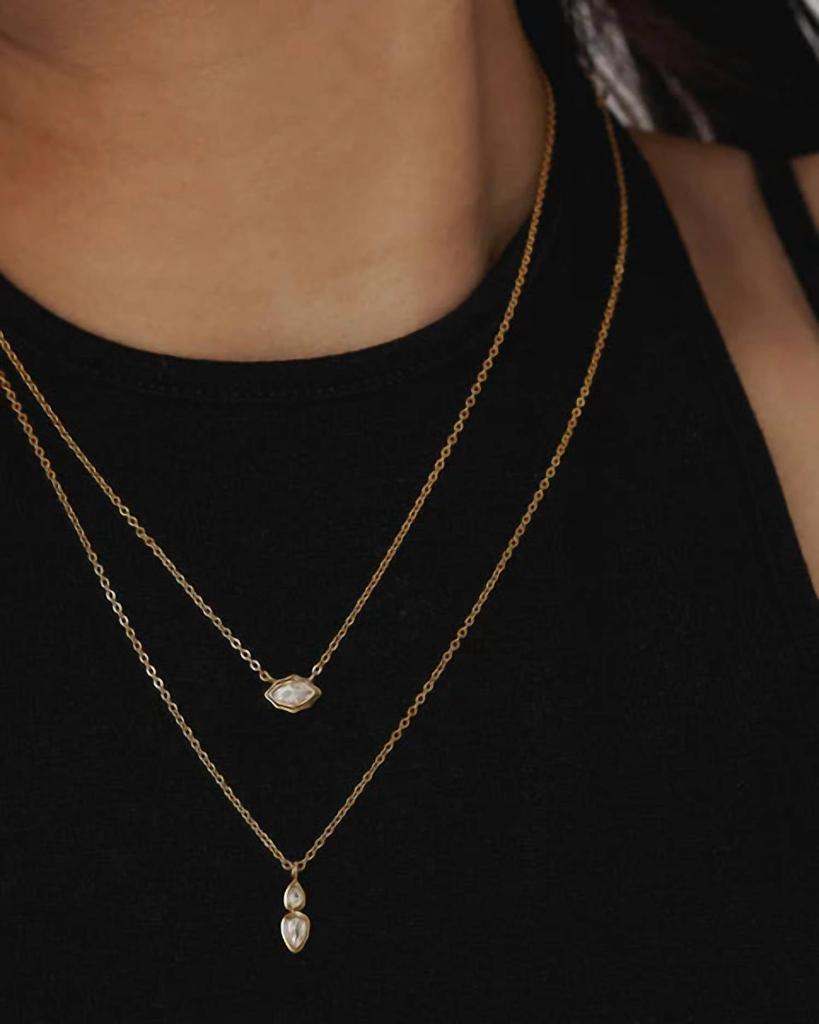 Luv AJ Luv Aj - Women's Stellar Bezel Charm Necklace Set
