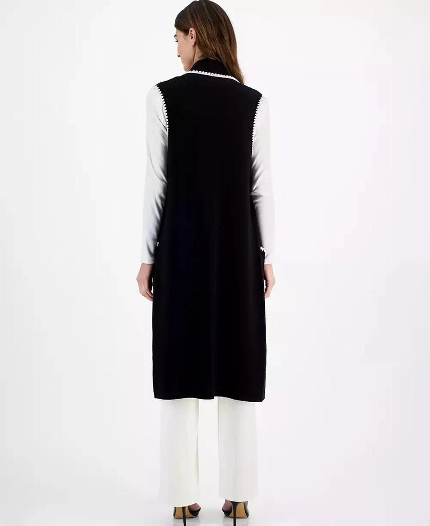 Tahari Women's Open-Front Sleeveless Cardigan 2