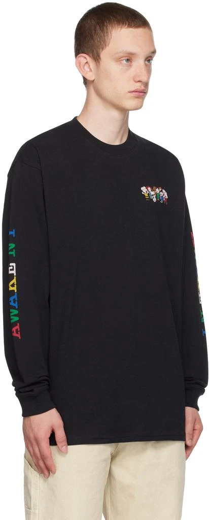 Awake NY Black Graphic Long Sleeve T-Shirt 2