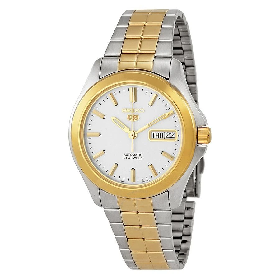 Seiko 5 Automatic Silver Dial Two-tone Men's Watch SNKK94 1