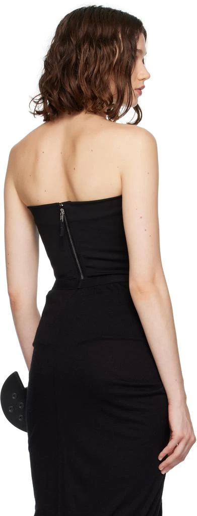 Rick Owens Black Concordians Wool Bustier Top 3