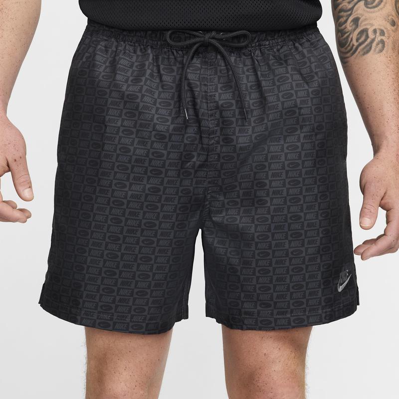 nike club essentials woven flow shorts grey