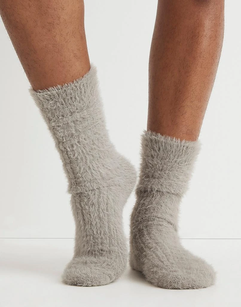 Madewell Fuzzy-Knit Trouser Socks 2