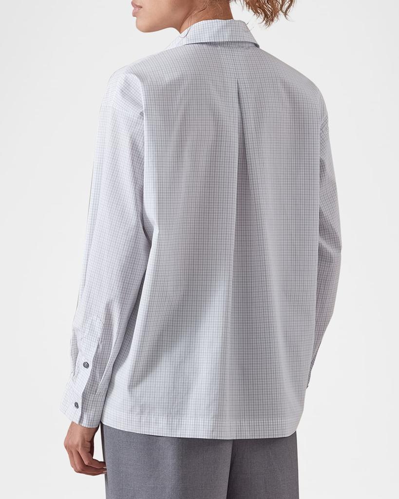 Eskandar Slim Shirt With Collar (Regular Length)