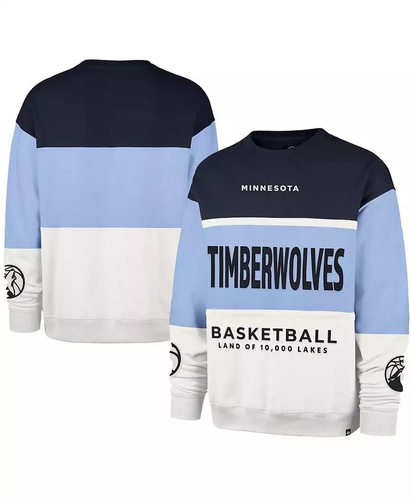 47 Brand Men's and Women's Light Blue Minnesota Timberwolves 2024/25 City Edition On Five Maximalist Pullover Sweatshirt