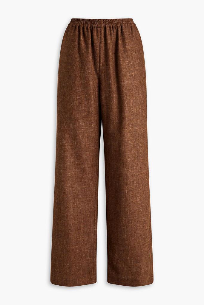 Eskandar Alpaca-blend tweed wide-leg pants
