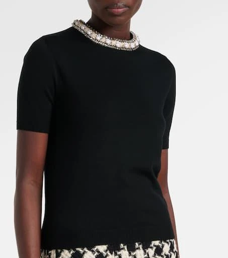 Valentino Embroidered virgin wool top 4