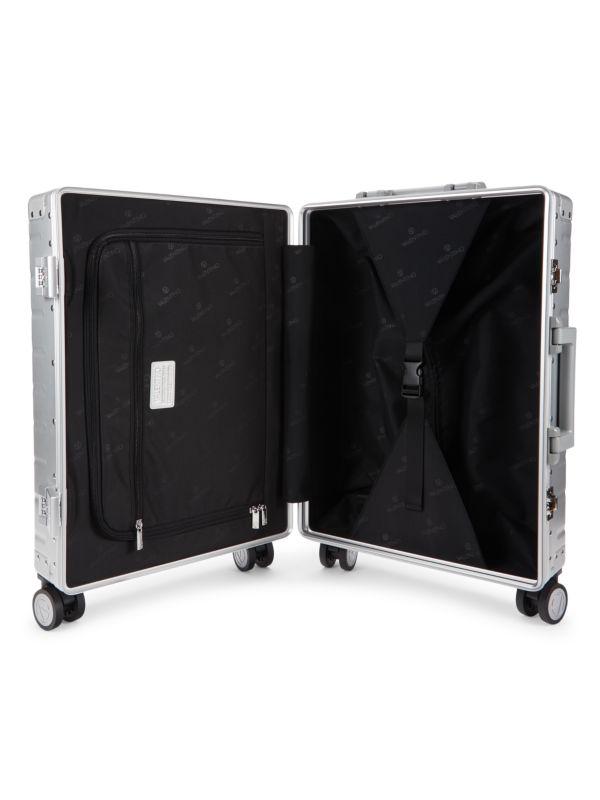 Mario Valentino 19 Inch Logo Spinner Suitcase - Luggage Mario Valentino 19 Inch Logo Spinner Suitcase - Luggage