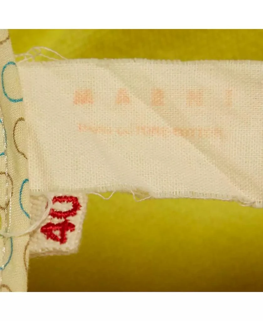 Pre-Owned Marni Women
s Green Canvas Contrast Trimmed Open Front Jacket 6