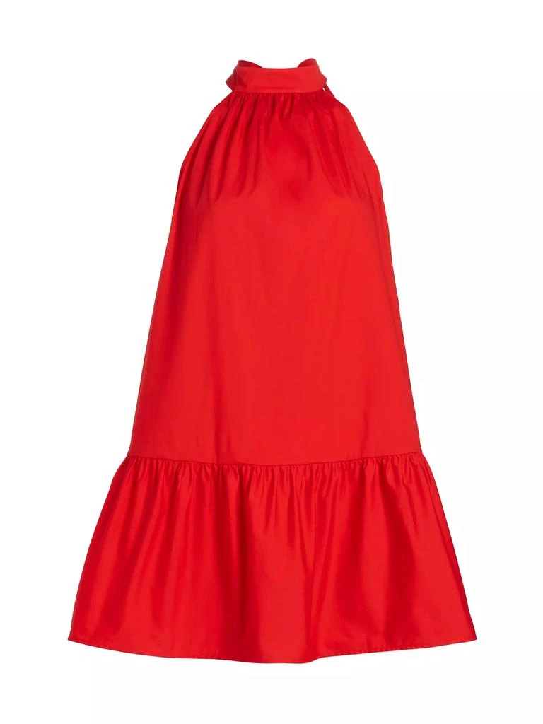 Staud Marlowe Bow Back Minidress 1