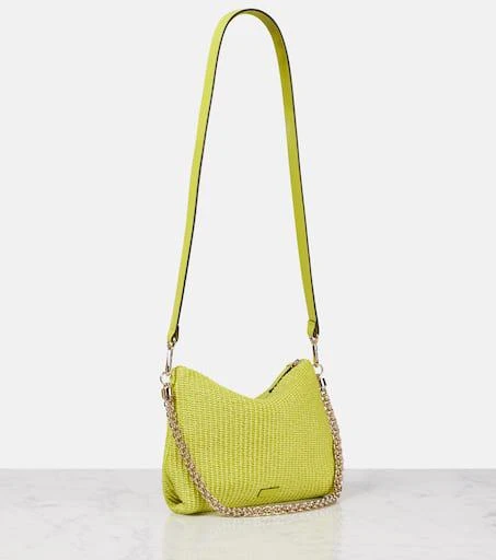 Jimmy Choo Callie raffia shoulder bag 4