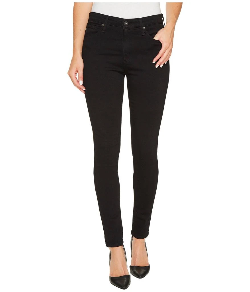 AG Jeans Farrah Skinny in Super Black 1