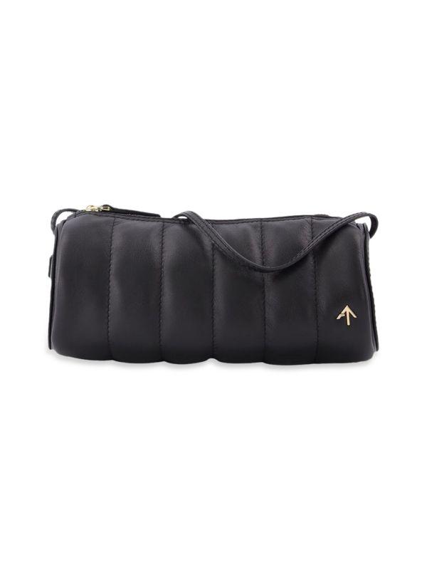 Manu Atelier Cylinder Leather Padded Shoulder Bag - Shoulder