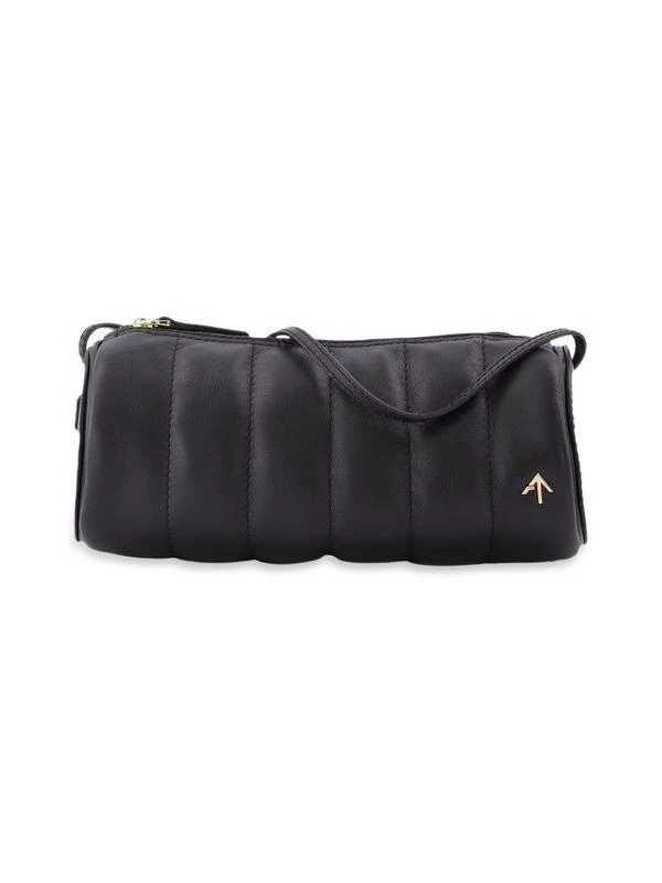 Manu Atelier Cylinder Leather Padded Shoulder Bag 1