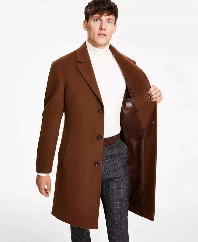 Michael Kors Men's Classic Fit Luxury Wool Cashmere Blend Overcoats 3