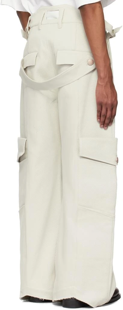 NULLUS Off-White 8-Pocket Cargo Pants 3