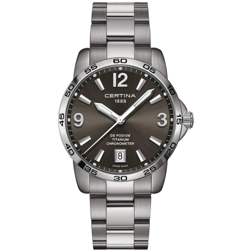 Certina Men's Swiss DS Podium Titanium Bracelet Watch 40mm