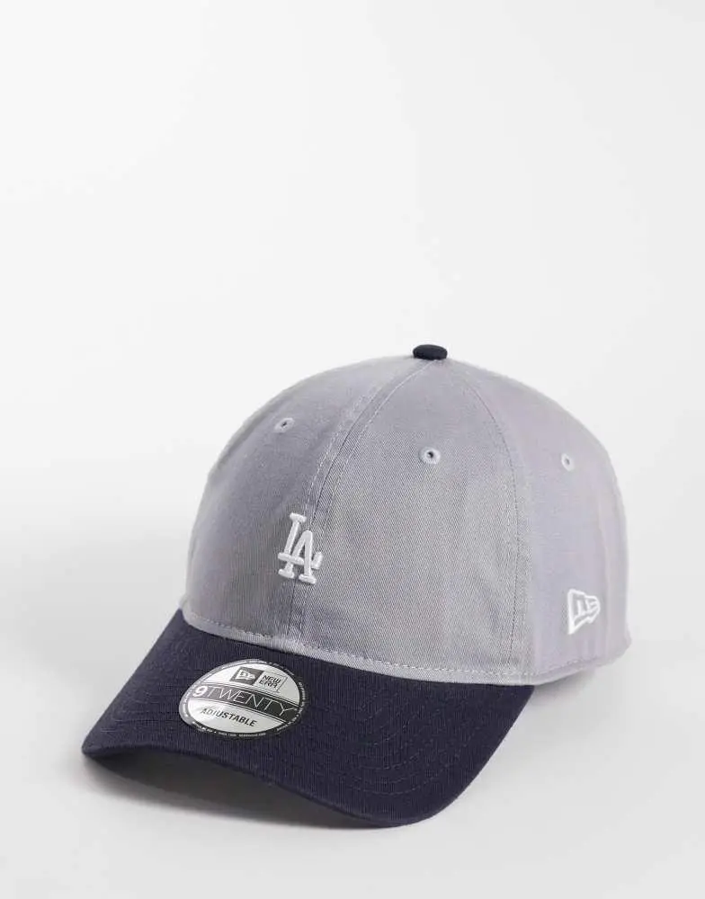 New Era New Era LA Dodgers 9twenty mini logo contrast peak cap in multi