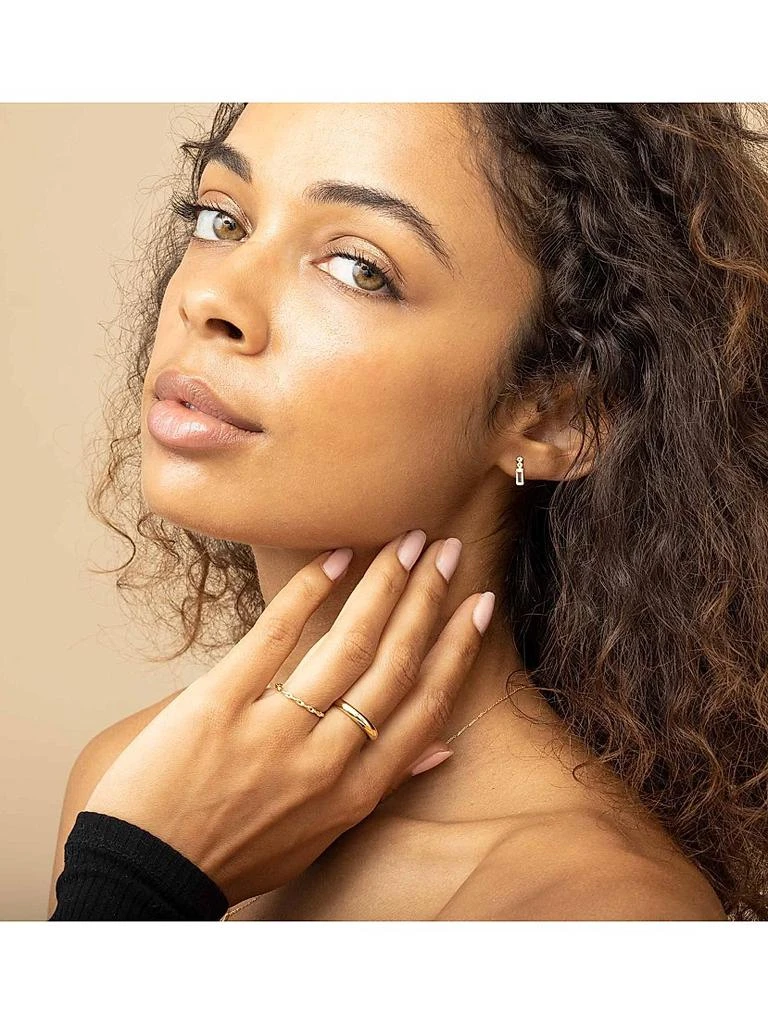 Oradina 14K Yellow Solid Gold The Archie Ring 5