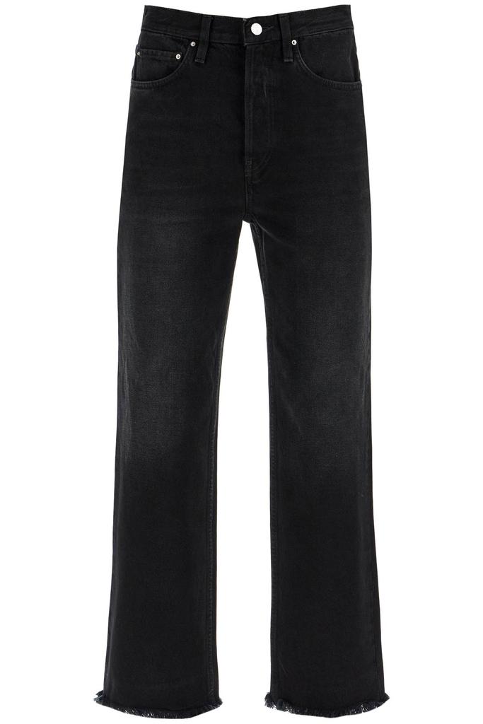 SS25【TOTEME】Classic Cut Cropped Jeans Organic Cotton Denim TOTEME classic cut cropped jeans Black 26 - Jeans - BeyondStyle