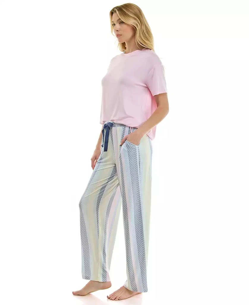 Roudelain Women
s Open Leg Mid-Rise Sleep Pants 6