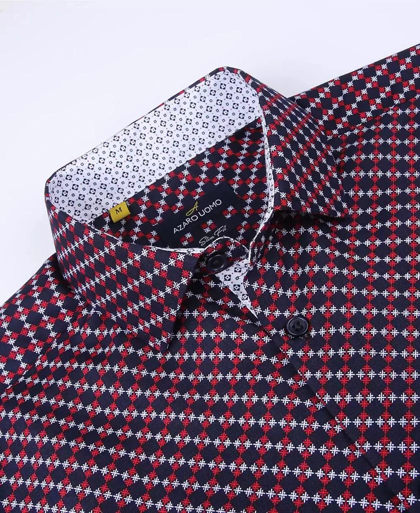 Shop Men's Slim Fit Business Nautical Button Down Dress Shirt on