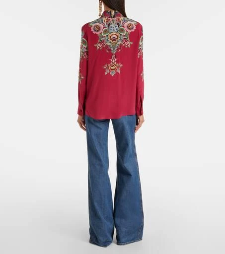 ETRO Floral silk crêpe shirt 3