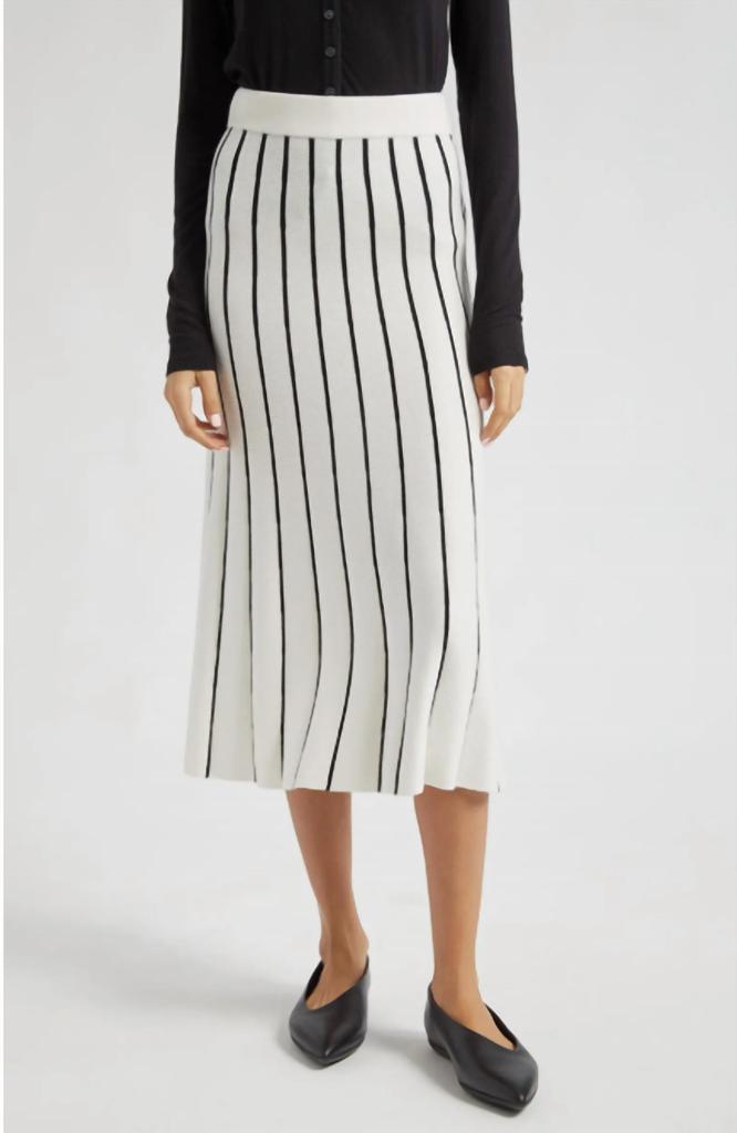 ATM Atm - Mixed Stripe Skirt
