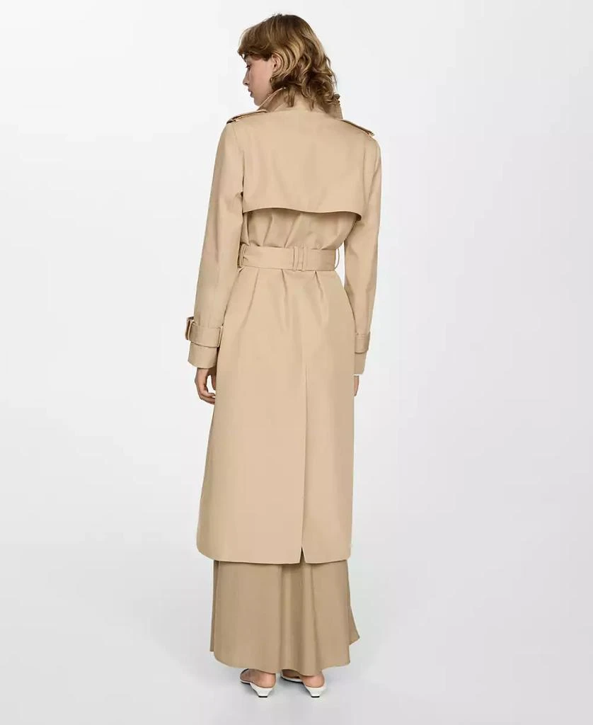 Mango Women's Double-Breasted Cotton Trench Coat 2