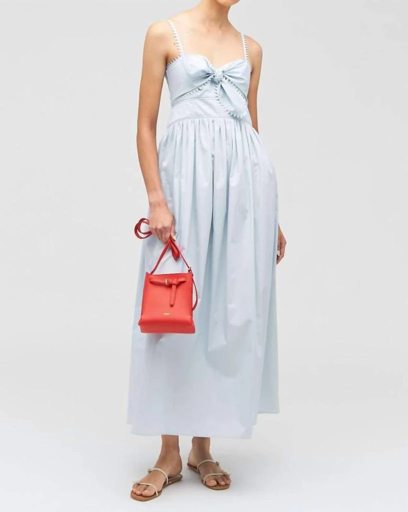Oroton Lace Trim Sundress In Blue 2