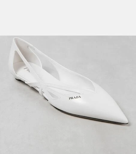Prada Leather ballet flats 5