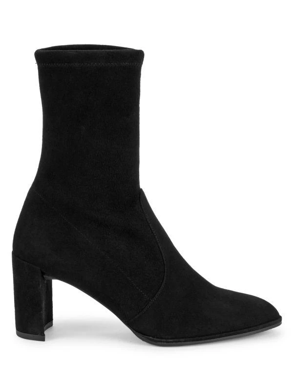 Stuart Weitzman Prancer Suede Sock Booties 1