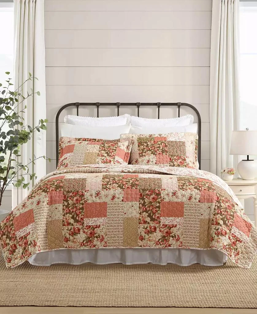 Laura Ashley Harrietta Patchwork Reversible 3-Pc. Quilt Set 1