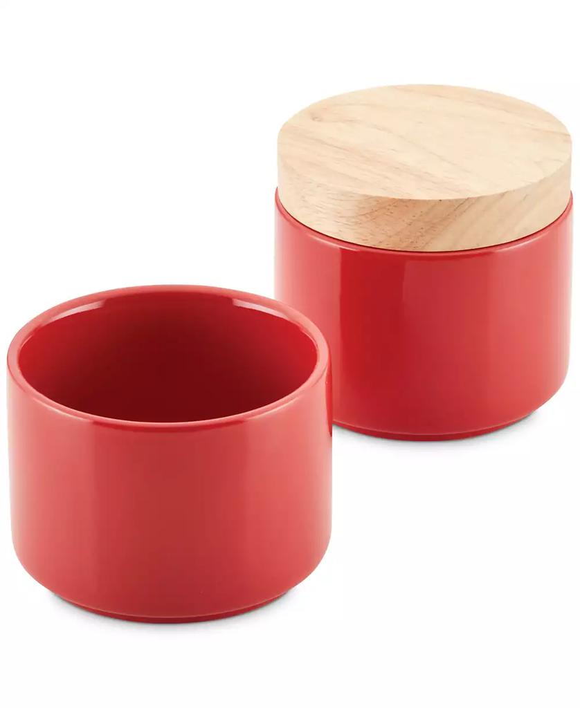 Rachael Ray Ceramic Stacking Spice Box Set with Lid, 2-Piece