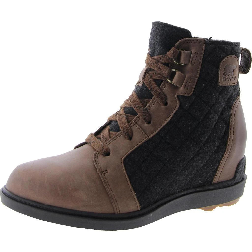 SOREL Evie II NW Womens Quilted Lace-Up Ankle Boots 3