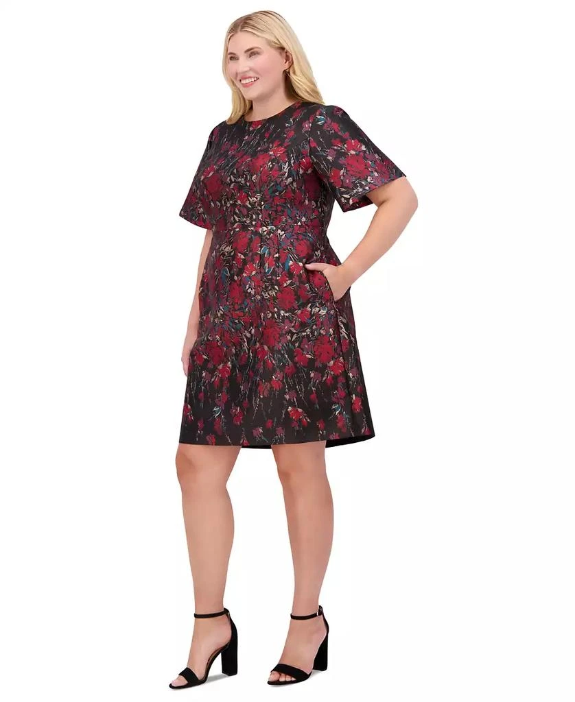 Vince Camuto Plus Size Brocade Fit & Flare Dress 4