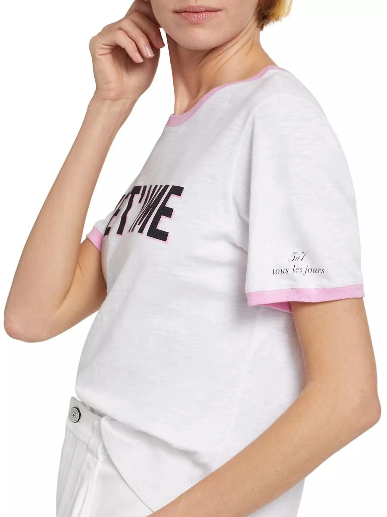 Cinq à Sept Je T'aime Two-Tone T-Shirt 6