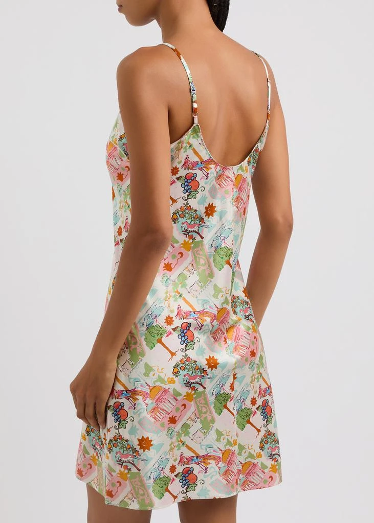JESSICA RUSSELL FLINT Paradise Island printed stretch-silk chemise 3