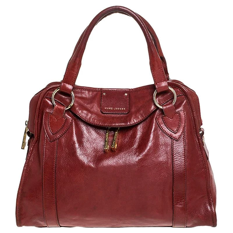 Marc Jacobs Marc Jacobs Red Leather Wellington Fulton Satchel 1
