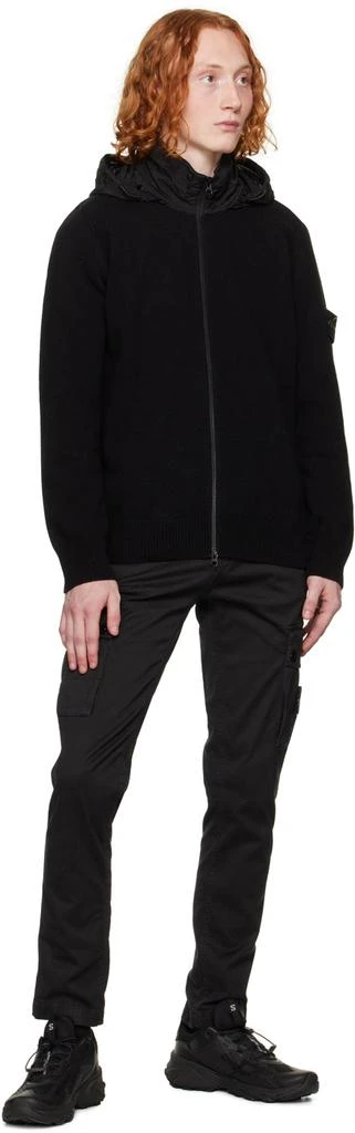 Stone Island Black Two-Way Zip Sweater 5